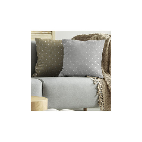 CUSCINO TULIPANO 43X43CM POIS TORTORA 1808