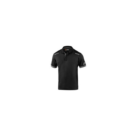 SPARCO POLO TOLEDO BLACK GREY  TG S