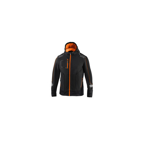 SPARCO GIUBBINO YORK BLACK ORANGE TG S