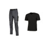 WORKWEAR KIT T-SHIRT+ PANTAL BLACK\GREY TG  XL