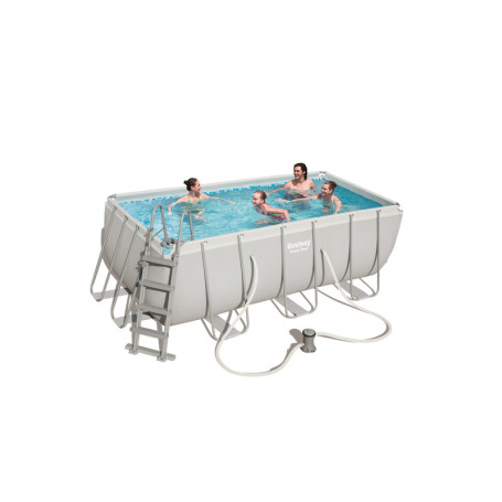 PISCINA C\TELAIO POMPA E SCALA 412X201XH122 CM 56456