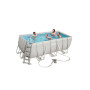 PISCINA C\TELAIO POMPA E SCALA 412X201XH122 CM 56456