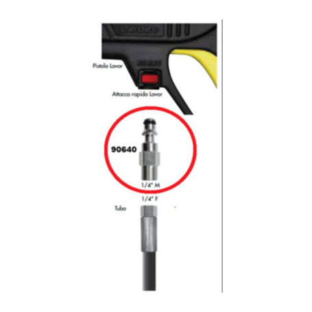 INNESTO RAPIDO P\IDROPULITRICE 1\4 M