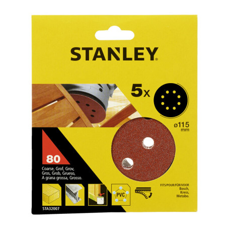 STANLEY STA32007 5 DISCHI VEL ROT ORB 115 GR  80