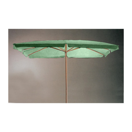 OMBRELLONE IN LEGNO PALO 48 VERDE 200X300CM