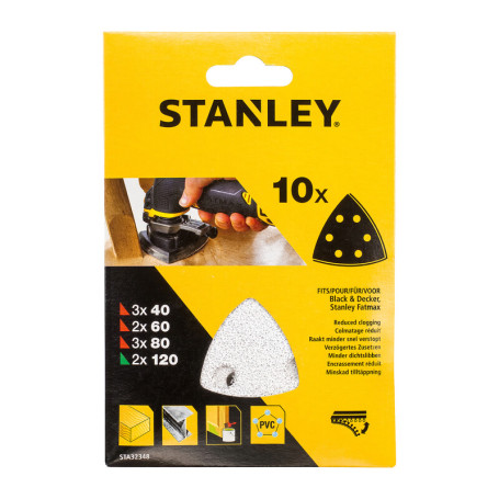 STANLEY STA32348 10 FOGLI ABRASIVI MISTI P\MT300