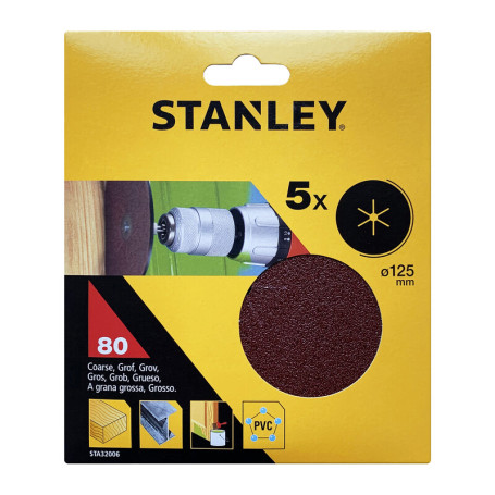 STANLEY STA32006 5 DISCHI D 125 GR  80