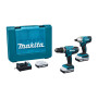 MAKITA KIT TRAPANO PERC + AVVIT IMP DK18922A01 18V