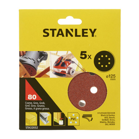 STANLEY STA32032 5 DISCHI VEL ROT ORB 125 GR  80