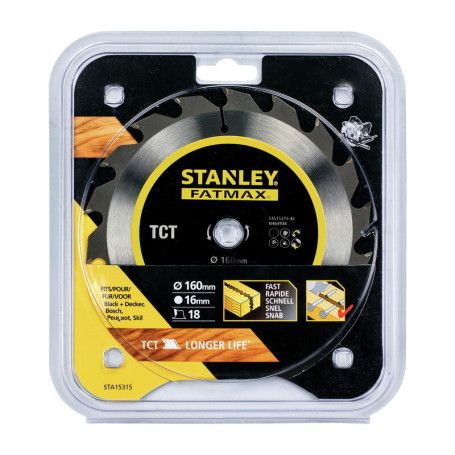 STANLEY STA15315 LAMA CIRCOL HI-TECH TCT 160MM
