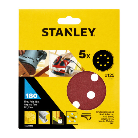 STANLEY STA32042 5 DISCHI VEL ROT ORB 125 GR 180