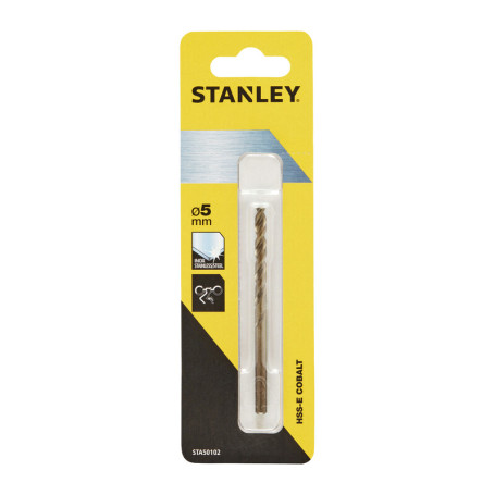 STANLEY STA50102 PUNTA AL COBALTO  5 MM