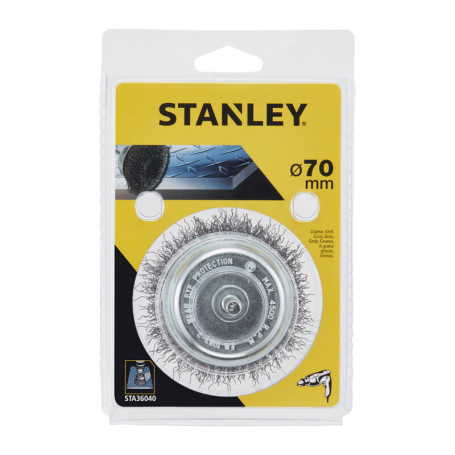STANLEY STA36040 SPAZZOLA ACCIAIO A TAZZA D 75
