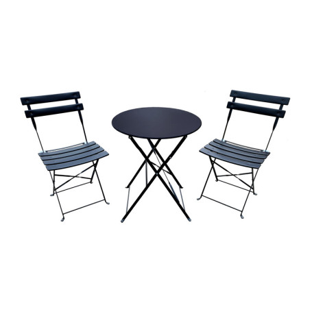 SET BISTRO GIOTTO NERO SAT FS460