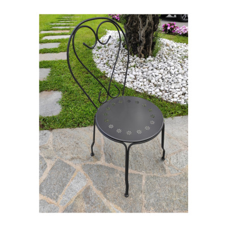 SEDIA SORRENTO NERO OPACO  015797