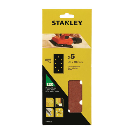 STANLEY STA31522 5 FOGLI VEL B+D 93X190 GR 120