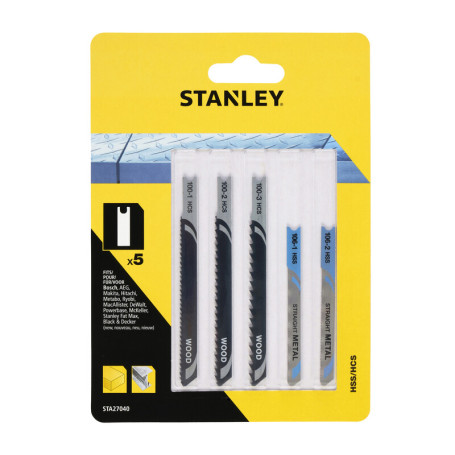STANLEY STA27040 5 LAME LEGNO METALLO ATT U