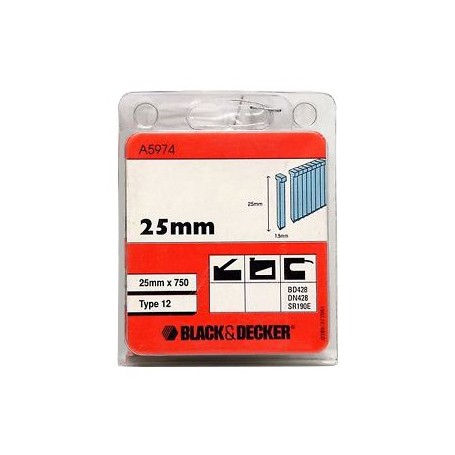 B+D. ART.A5974 CONF. CHIODI 25 MM.