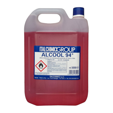 ALCOOL DENATURATO 94 CERTIFICATO 5 L ITALCHIMICI
