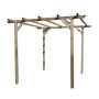 PERGOLA IN LEGNO IMPREGNATO 300X300XH247 CM