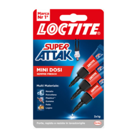 ADESIVO SUPER ATTAK MINITRIO LIQUIDO 3X1 G