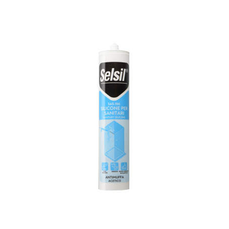 SELSIL SILICONE ACETICO P\SANITARI TRASPAR 280 ML