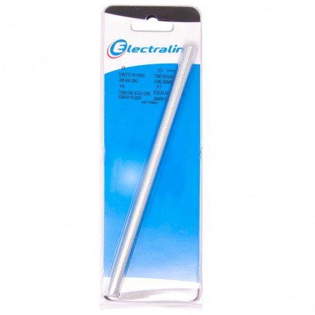 TUBO FILETTATO PER LAMPADARI MM.200 BL PZ.1