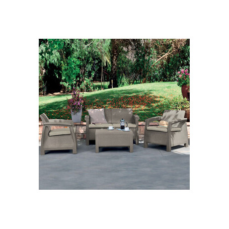 SALOTTO CORFU 4 PZ C\CUSCINI SABBIA