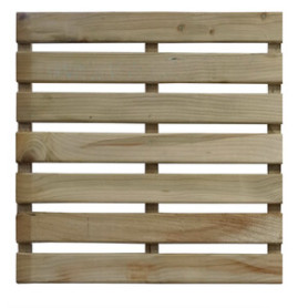 PEDANA IN PINO IMPREGNATO 50X50 CM 7 LISTELLI