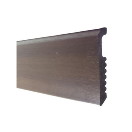 BATTISCOPA 75X8 POLISTIRENE LISCIO 200 CM NOCE SCURO