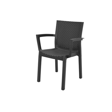 POLTRONA PANAREA CONFORT RATTAN ANTRACITE