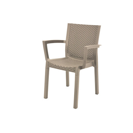 POLTRONA PANAREA CONFORT RATTAN TORTORA