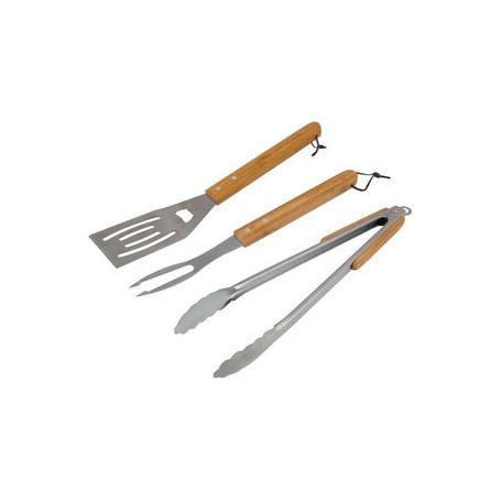 SET 3 PEZZI MANICO IN LEGNO