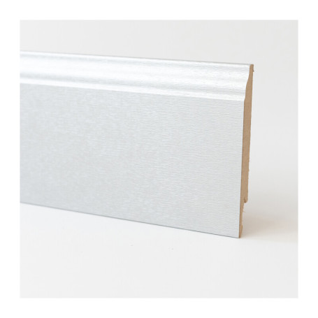 BATTISCOPA 120X14 MDF BAROCCO 240 CM ALLUMINIO