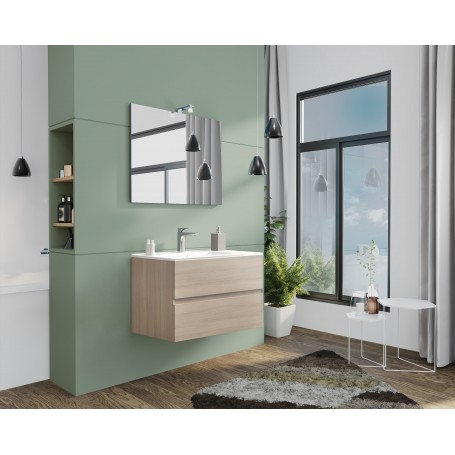 MOBILE BAGNO "NEW SPLASH" CM.80 ROVERE GRIGIO