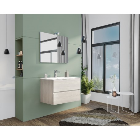 MOBILE BAGNO "NEW SPLASH" CM.80 ROVERE FUMO