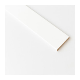 COPRIFILO 70X10 MM MDF 240 CM BIANCO R6