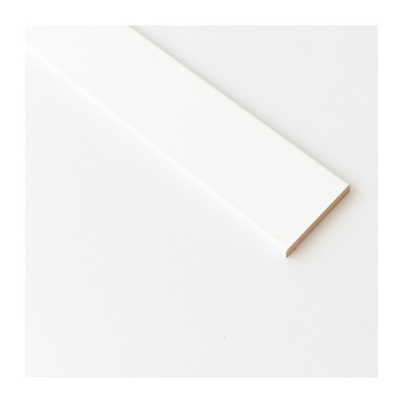 COPRIFILO 70X10 MM MDF 240 CM BIANCO R6