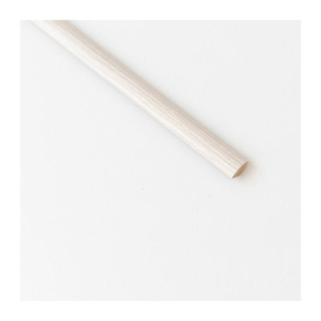 QUARTO DI TONDO 14X14 MM MDF 240 CM ROVERE SBIANCATO