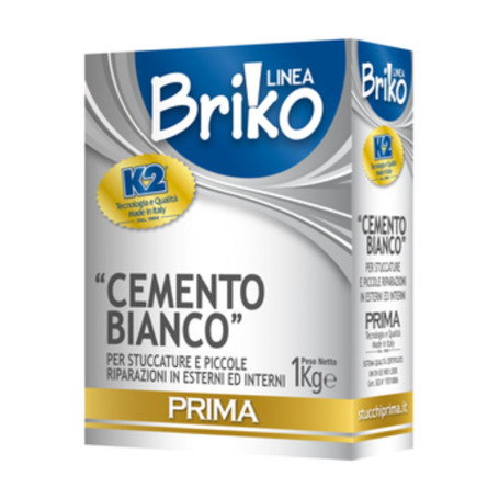 LINEA BRIKO CEMENTO BIANCO DA  1 KG