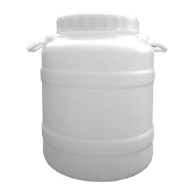 FUSTO HDPE BOCCA LARGA 30 L PREDISP RUBINETTO 3\4