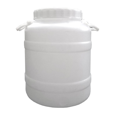 FUSTO HDPE BOCCA LARGA 30 L PREDISP RUBINETTO 3\4