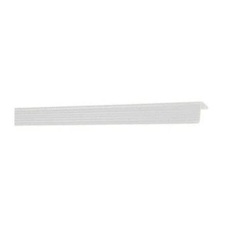 PARASPIGOLO 25X25 PLASTICA RIGATO 300 CM BIANCO