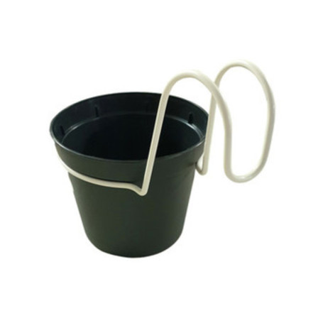 CONF. 6 VASETTI D 10 CM C\AGGANCI ANTRACITE