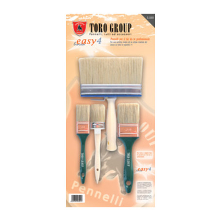 SET 4 PENNELLI SETOLA BIONDA EASY4   S\550