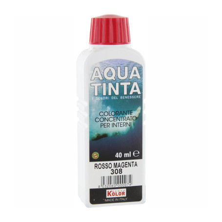 AQUATINTA P\INTERNI 40 ML ROSSO MAGENTA 308