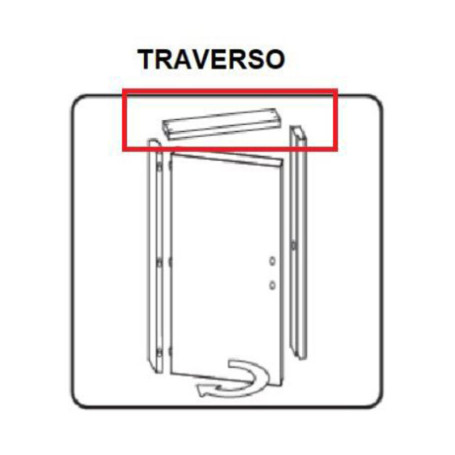 R TRAVERSO BATTENTE PORTA MICROTEC BIANCO 210X70