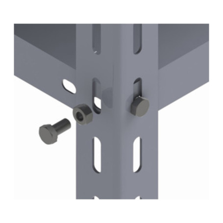 BULLONE ZINCATO C\DADO P\SCAFFALATURA*