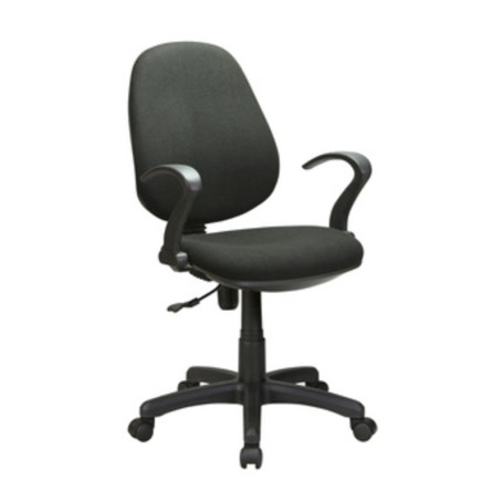 C POLTRONA A GAS C\BRACCIOLI OFFICE NERO