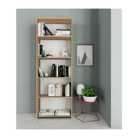 KIT LIBRERIA 4 RIPIANI 65X25XH183 CM ROVERE BARLY